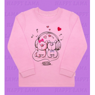 H-14007 "LOVE", джемпер для девочки, розовый H-14007 "LOVE", джемпер для девочки, розовый